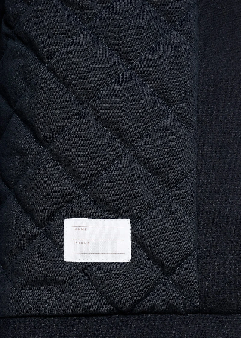 Hooded wool coat