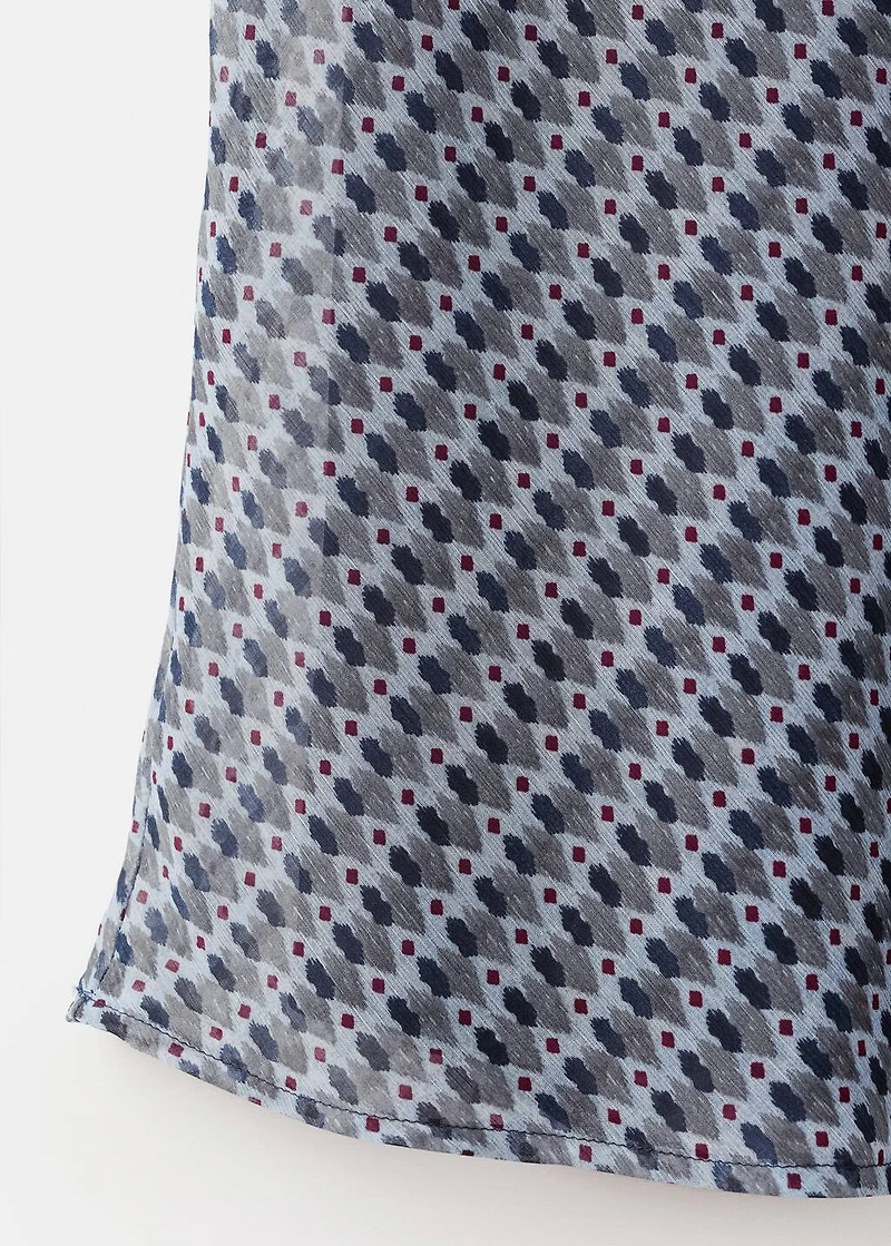 Printed long skirt