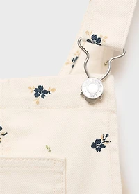Floral print dungarees