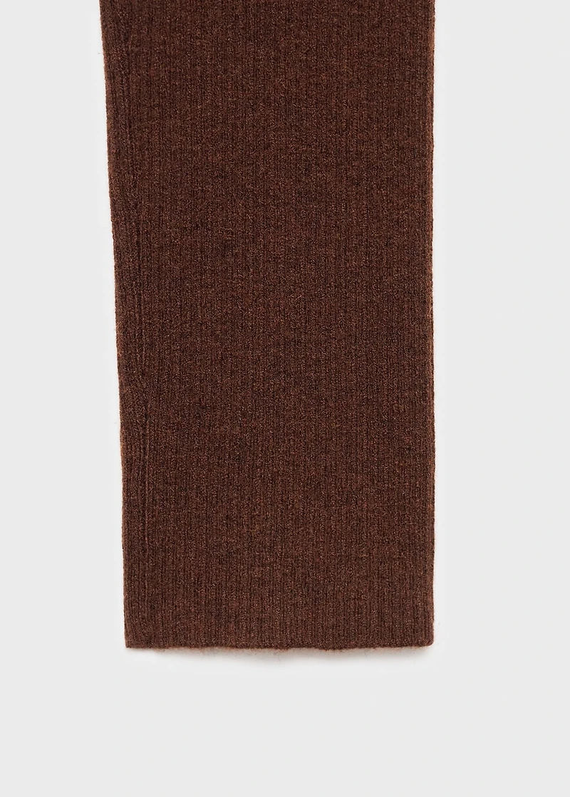 Fine rib knit cardigan
