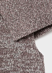Vest with mottled wrap collar