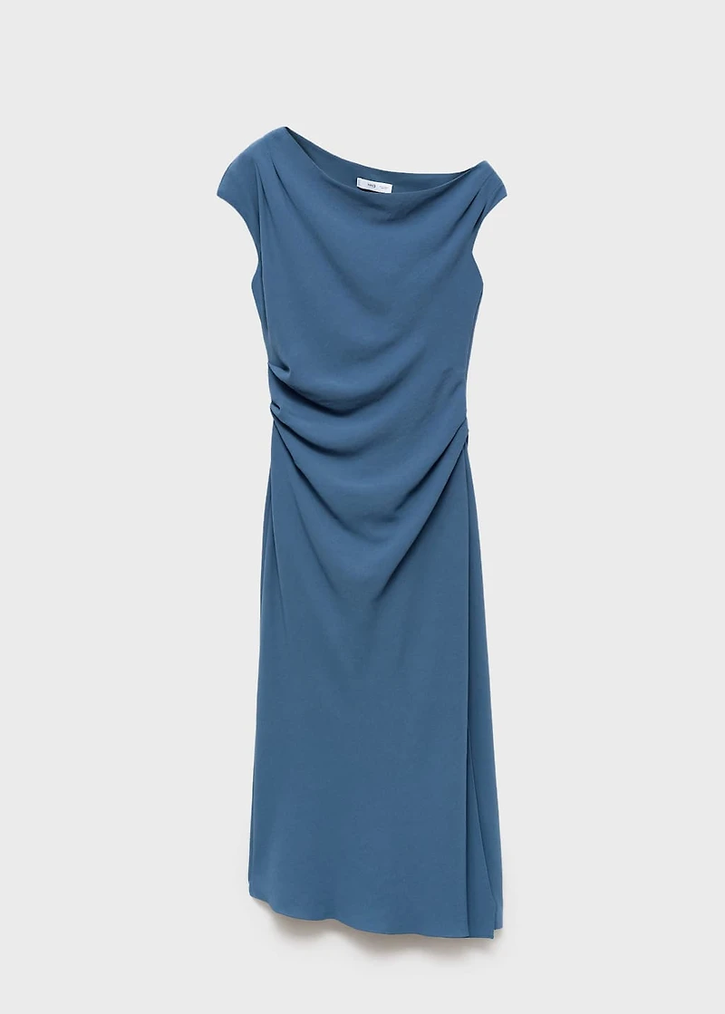 Asymmetrical midi-dress
