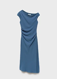 Asymmetrical midi-dress