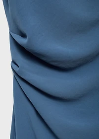 Asymmetrical midi-dress