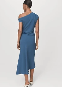 Asymmetrical midi-dress