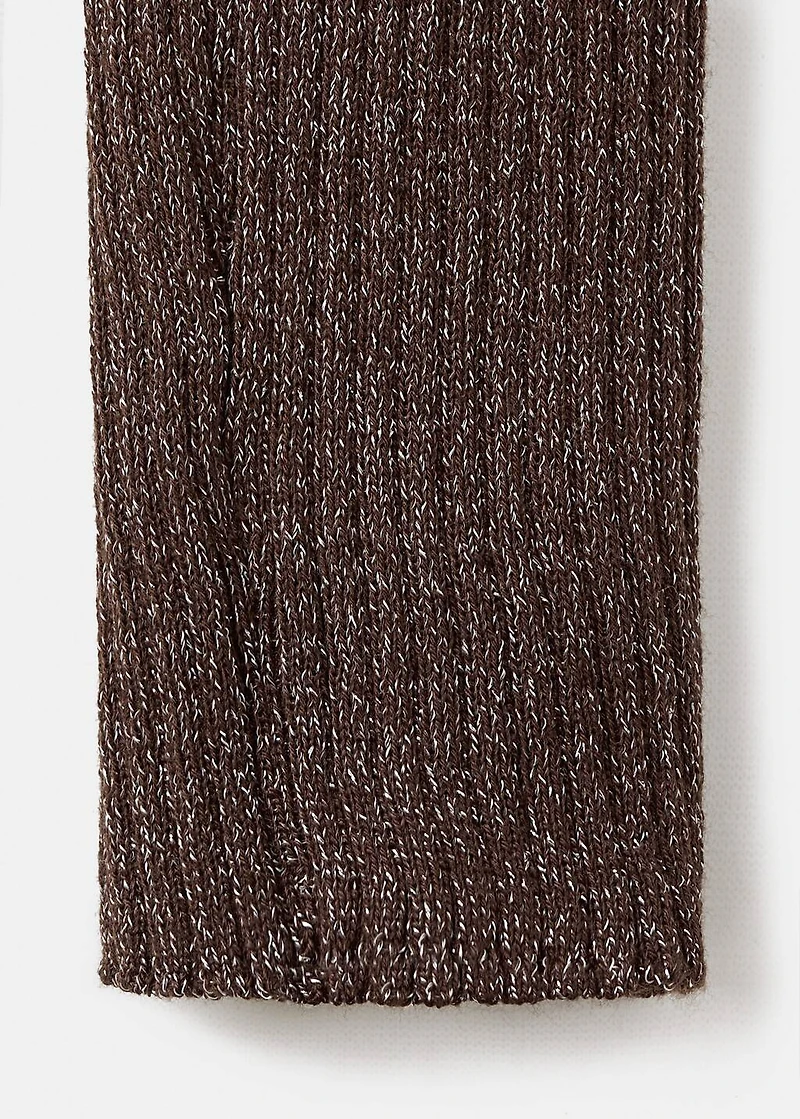 Ribbed knitted cardigan