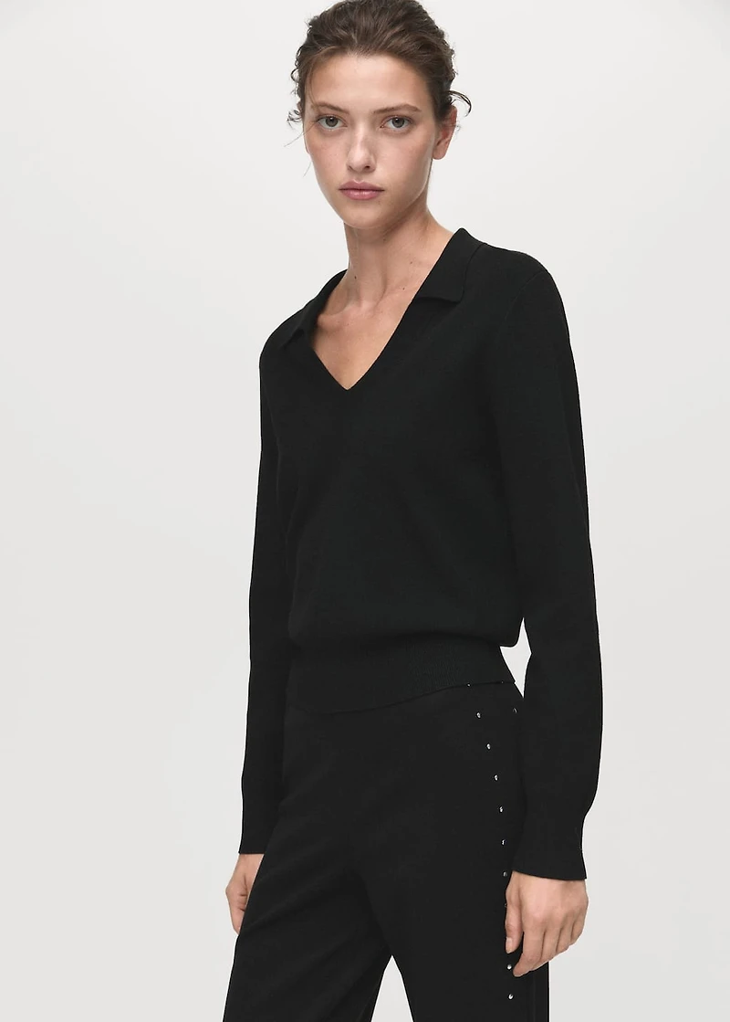 Straight leggings with rhinestones