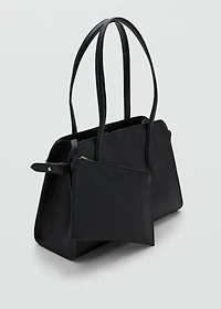 Small bag with pebbled leather effect