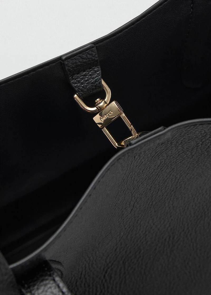 Small bag with pebbled leather effect
