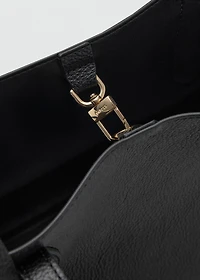 Small bag with pebbled leather effect