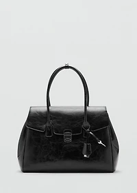 Medium city handbag with flap