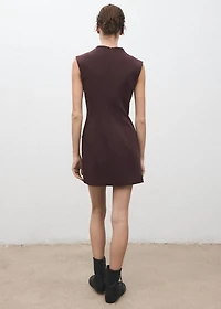 Short dress with patch pockets