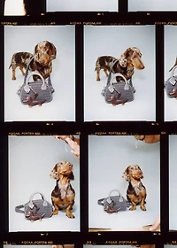 Gingham check bag