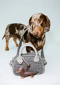 Gingham check bag