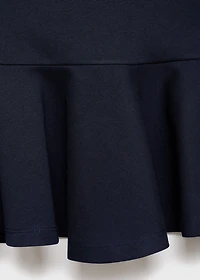 Short-sleeved peplum t-shirt