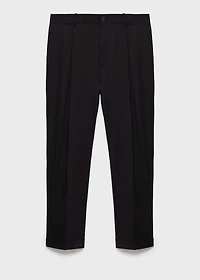 Regular-fit pleated pants