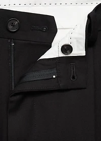 Regular-fit pleated pants