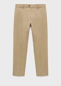 Regular-fit cotton pants