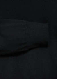 100% merino wool sweater with perkins collar