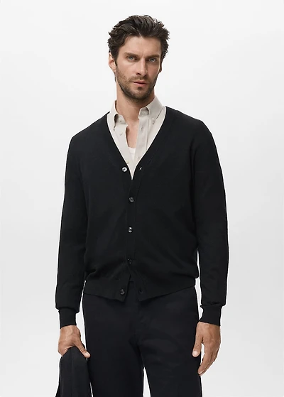 100% merino wool cardigan
