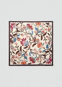 Floral-print scarf