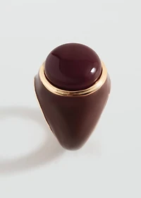 Semiprecious stone ring
