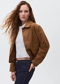 Suede effect jacket