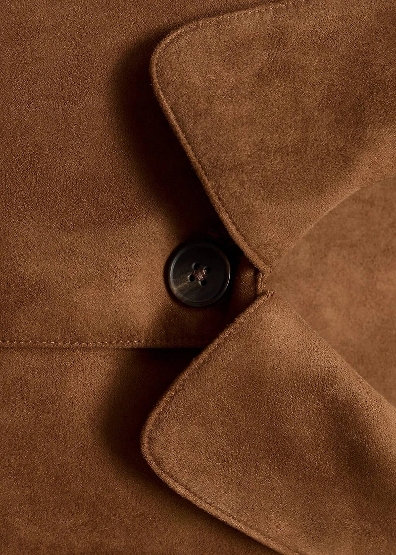 Suede effect jacket