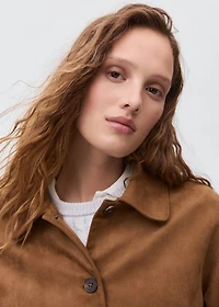 Suede effect jacket