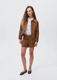 Suede effect jacket
