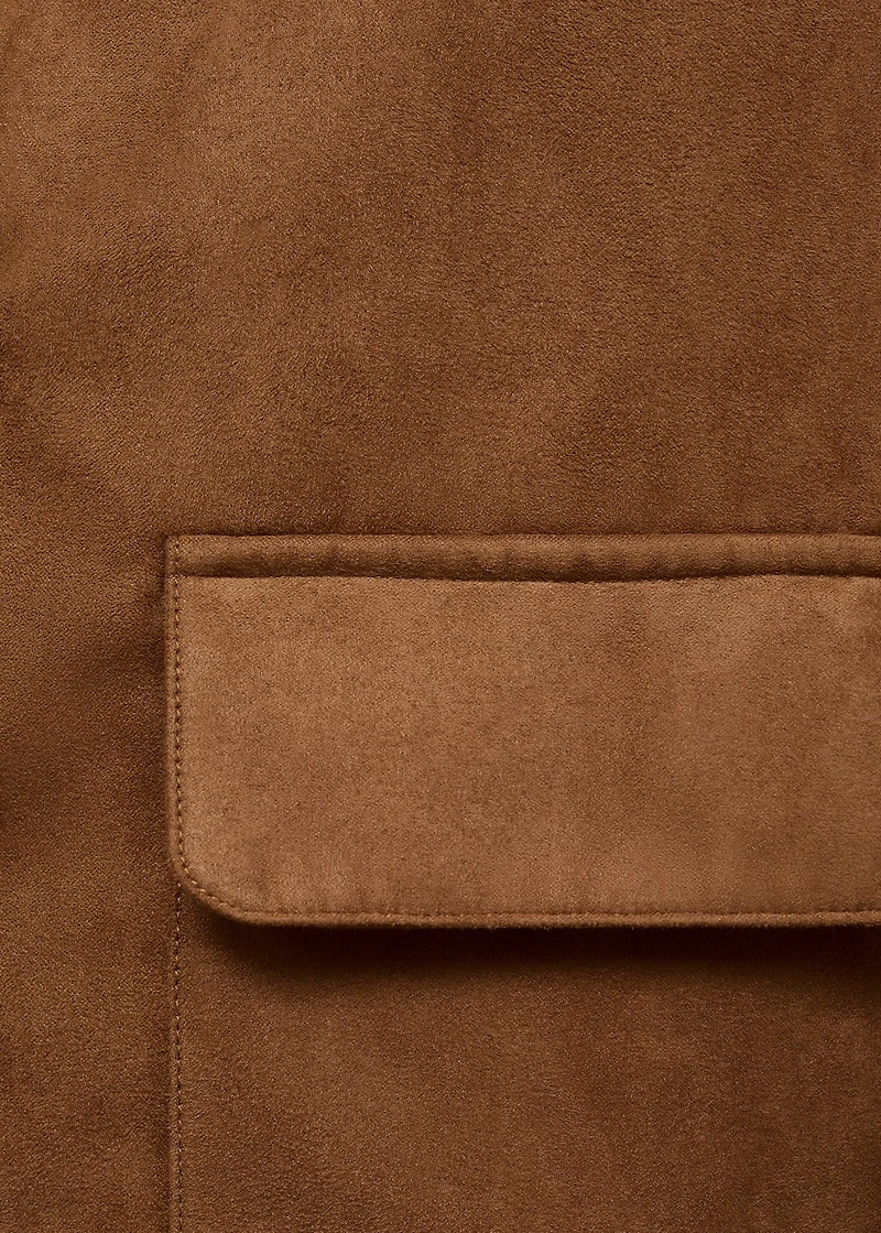 Suede effect jacket