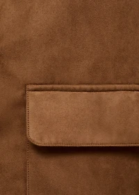 Suede effect jacket