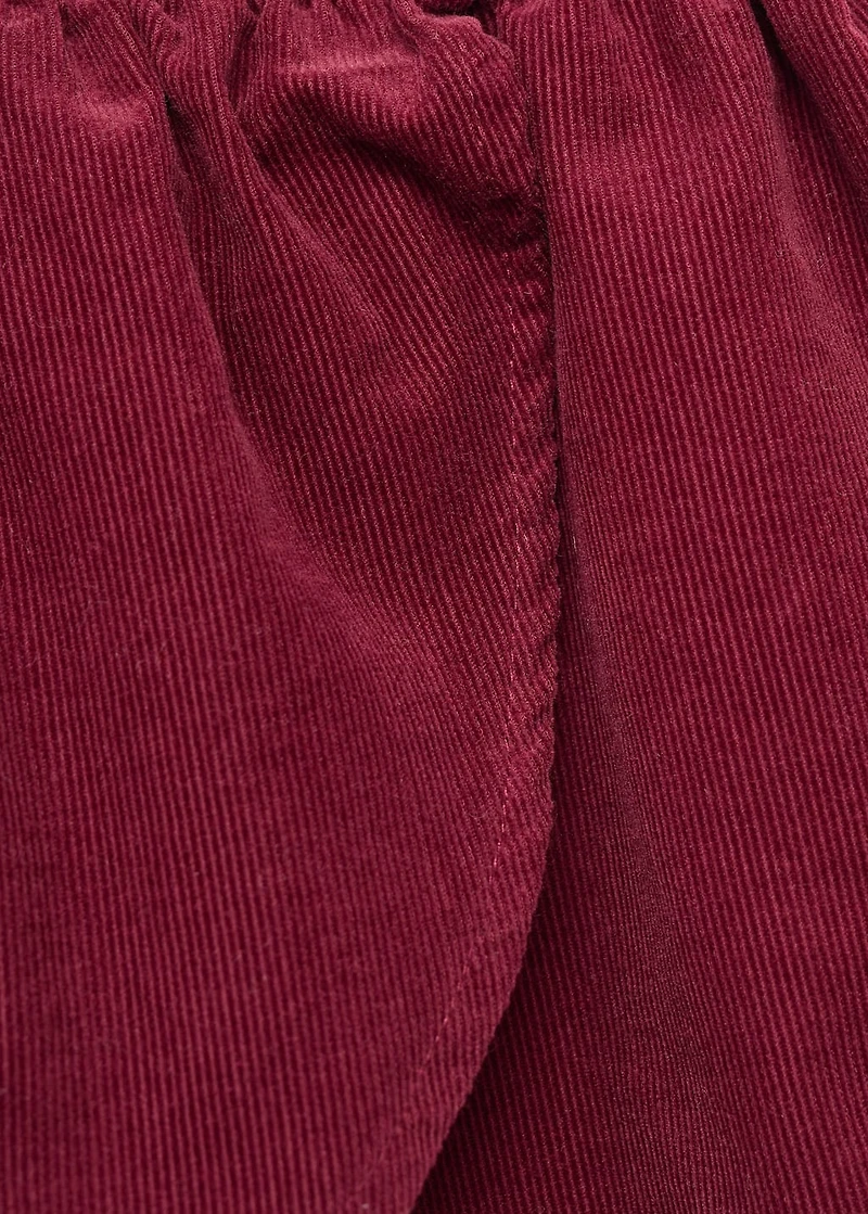 Cotton corduroy skirt