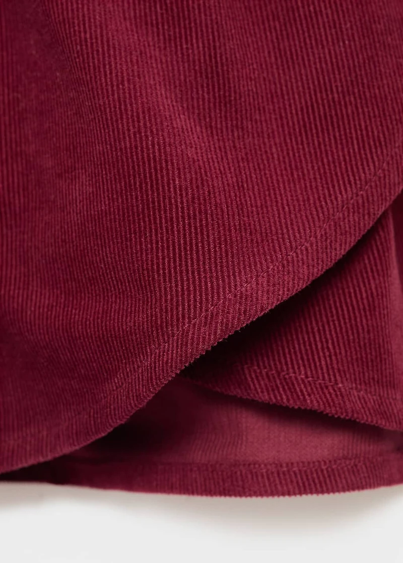 Cotton corduroy skirt