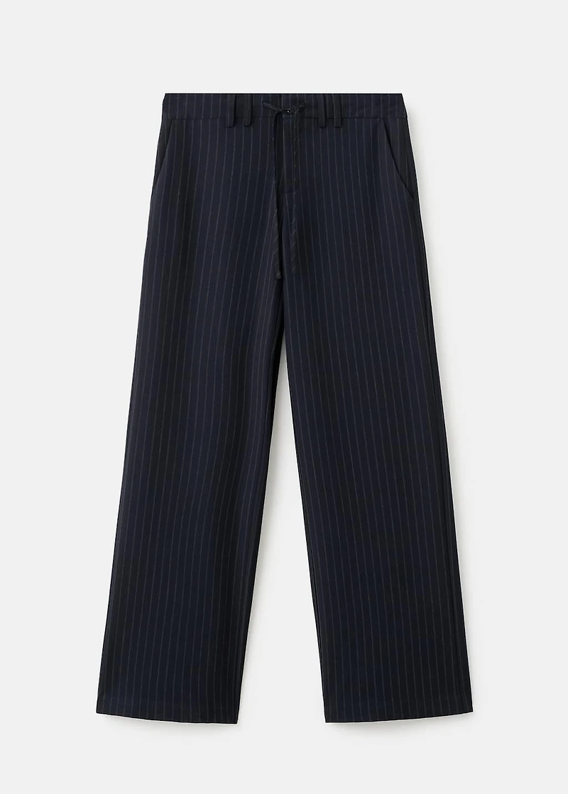 Striped suit pants