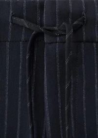 Striped suit pants