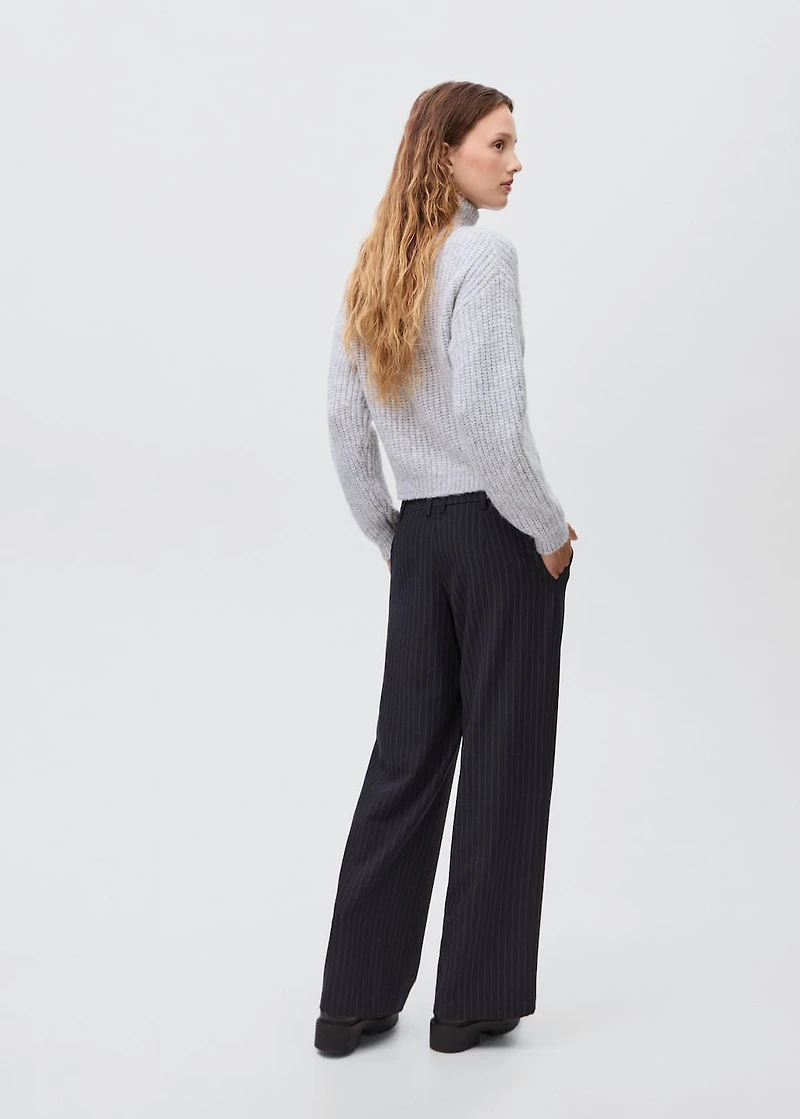 Striped suit pants