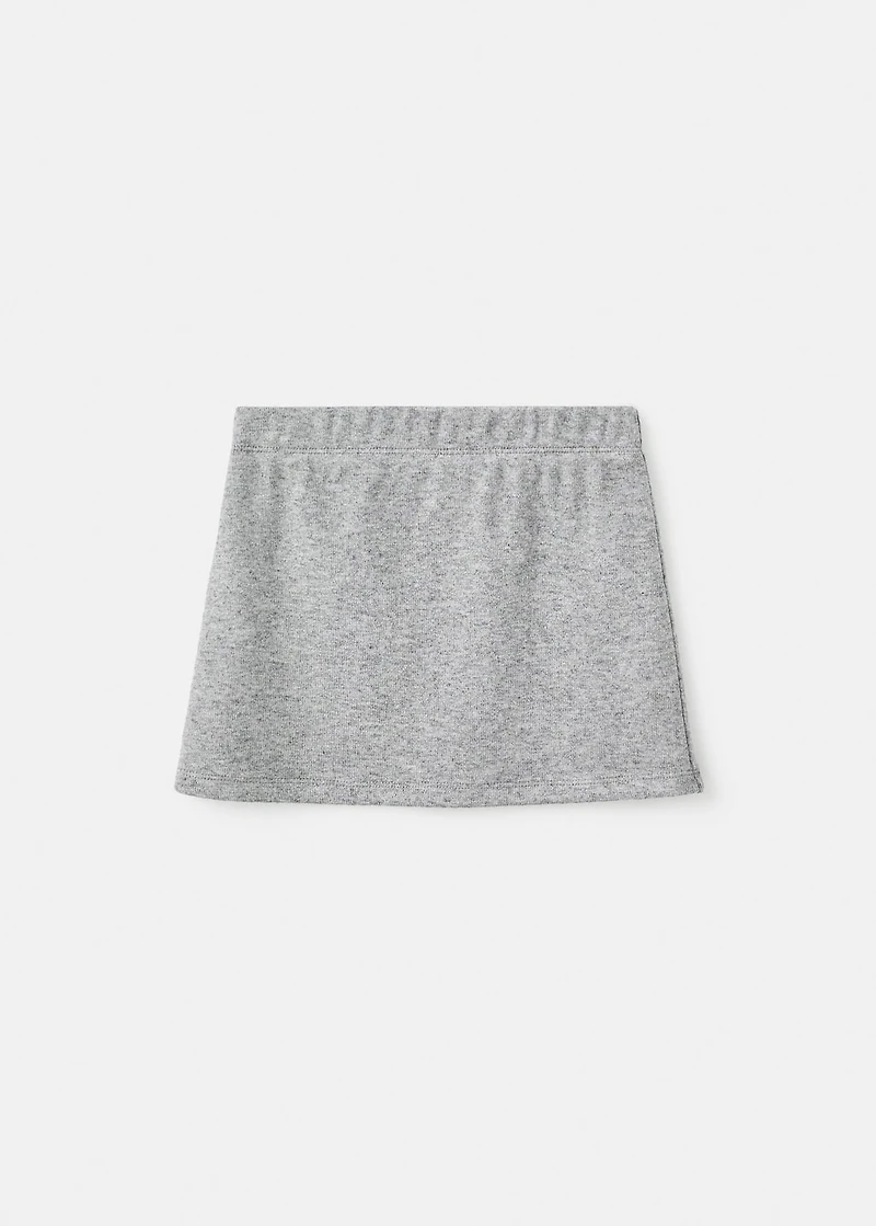 Knitted A-line skirt