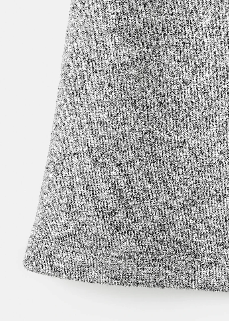Knitted A-line skirt