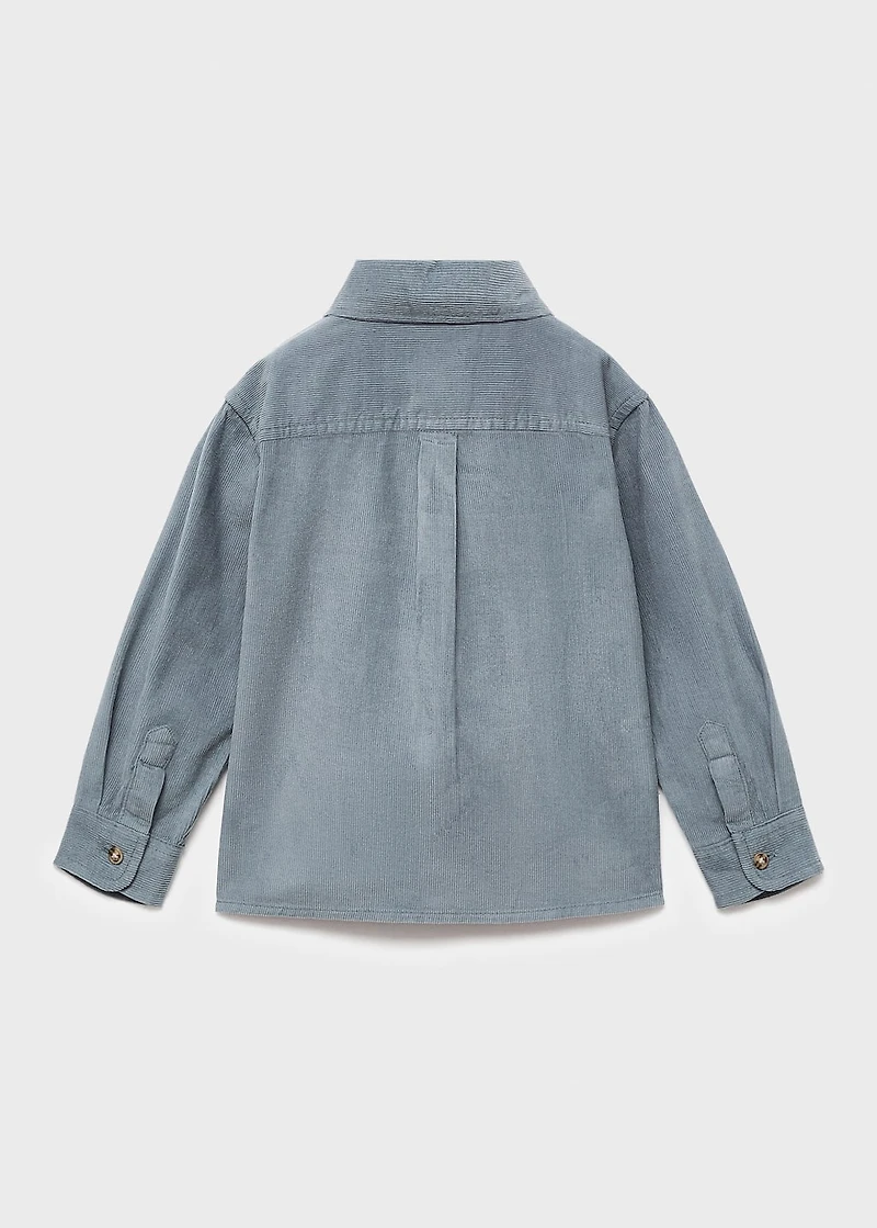 Corduroy cotton shirt
