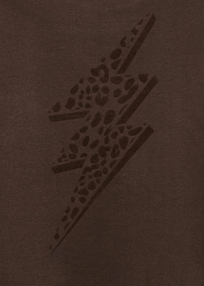 Animal print sweatshirt
