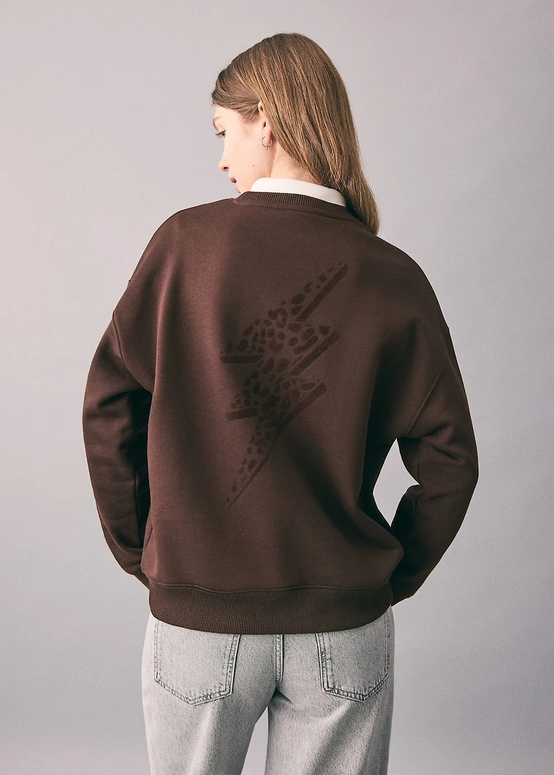 Animal print sweatshirt