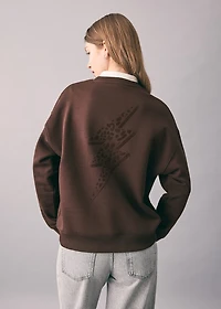 Animal print sweatshirt