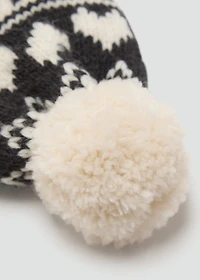 Knitted bobble hat