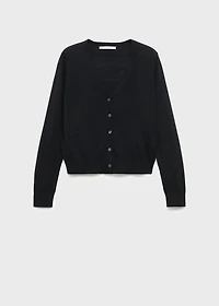 100% wool V-neck cardigan