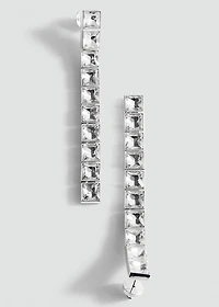 Crystal pendant earrings