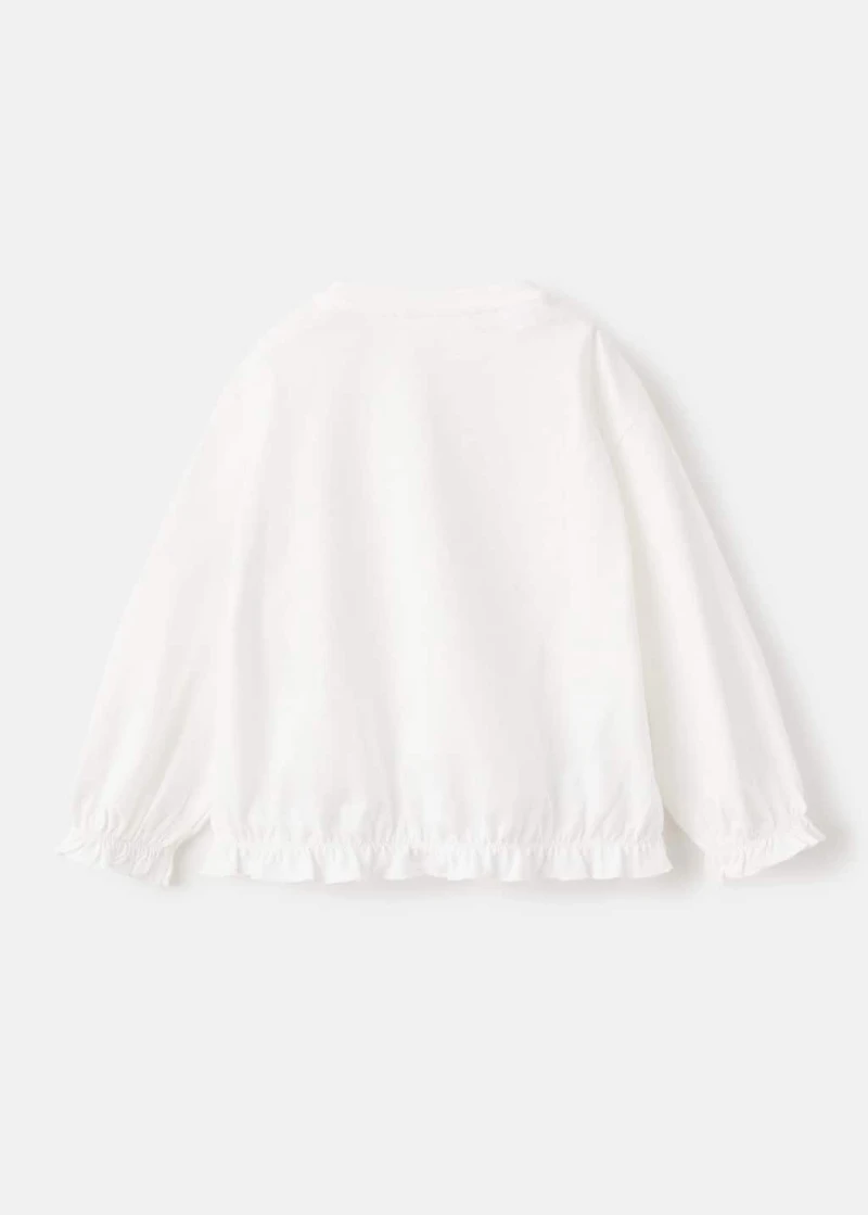 Cotton t-shirt with embroidered lion