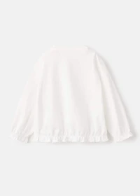 Cotton t-shirt with embroidered lion