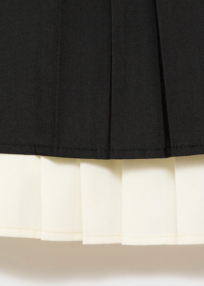 Pleated combined top
