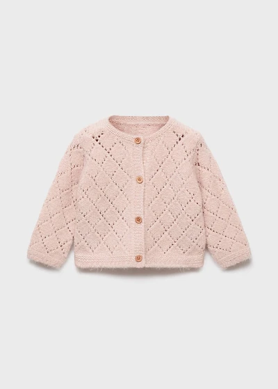 Crochet knitted cardigan